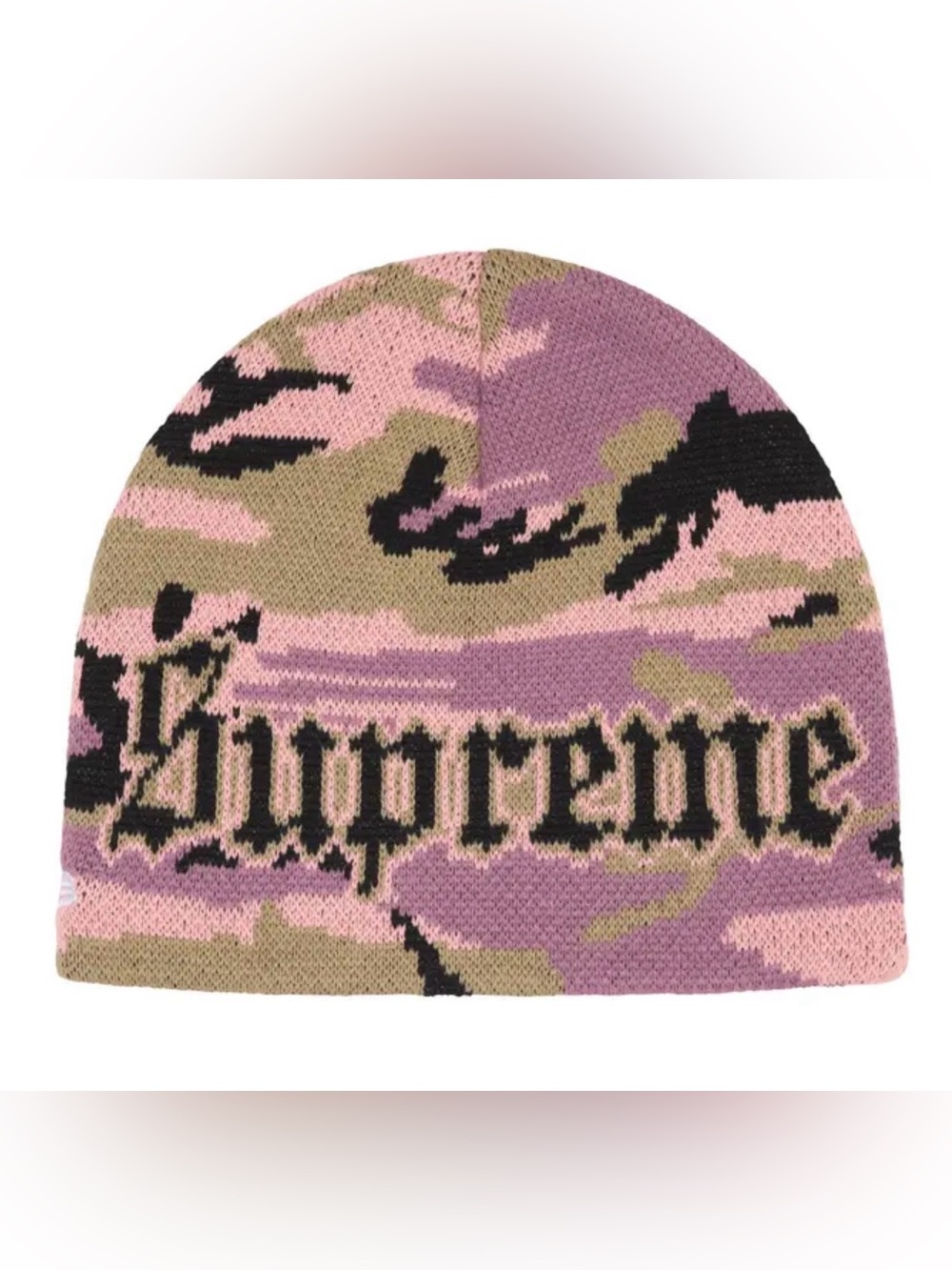 SUPREME x New Era Chicago White Sox Purple Camo Beanie One Size Men
